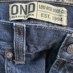 Old navy low rise bootcut jeans
